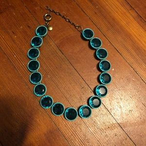 J.Crew teal statement necklace